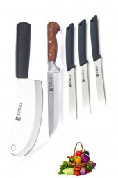 SürLaz Satır Zırh Bıçak Seti Et Meyve Sebze Bıçağı thumbnail 2