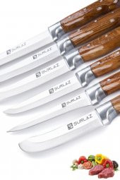 SürLaz Sürmene El Yapımı 6lı Mutfak Bıçak Seti - 2