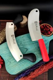 SürLaz Kıyma Soğan Bıçağı SürLaz 2Li Kebap Seti Satır Zırh thumbnail 3