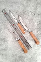 SürLaz Mutfak Sebze Ekmek Bıçak Set 3Lü - 3