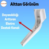 Repla Lüks Mobilya Kanepe Tv Ünitesi Konsol Koltuk Ayağı 19 Cm Beyaz Ayakları thumbnail 3