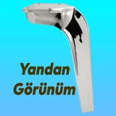 Repla Lüks Mobilya Kanepe Tv Ünitesi Konsol Koltuk Ayağı 19 Cm Parlak Krom Ayakları - 5
