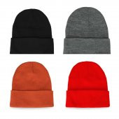 Erkek Bayan Katlamalı Bere Şapka Kışlık Unisex - 12