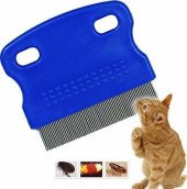 Kedi Köpek Bit Ve Pire Tarağı Evcil Hayvan Demir Iğne Dişli Tarak Tüy Alıcı Tarak - 1