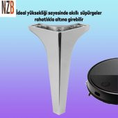 Lüks Mobilya Kanepe Sehpa TV Ünitesi Koltuk Ayağı 19 cm Parlak Krom Baza Ayak - 4