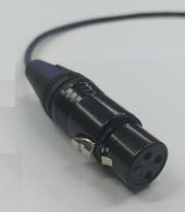 3.5 mm 90 Derece TRRS Stereo to XLR Dişi Kaliteli Kablo 2 Metre - 1