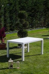 RAINBOW 80X140 CAMZIZ  RATTAN ( KIRLI BEYAZ )   MASA - 1