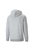 Puma Ess+ 2 Col Big Logo Hoodie FL Erkek Sweatshirt Gri - 2
