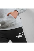 Puma Ess+ 2 Col Big Logo Hoodie FL Erkek Sweatshirt Gri - 6