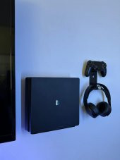 3lü Fırsat Ps4 Slim Ve Ps4 Pro Için Duvar Standı Ve Joystick Konsol Tutacağı Kırılmaz Stand Yerden Tasarruf Gaming Aksesuar - 1
