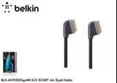 Belkin BLK-AV10005Q4M 4-V Scart 4m Siyah Kablo - 1