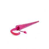 Bardaklı Düdüklü Kız Çocuk Şemsiye 8 Telli Yarı Otomatik Mekanizma Pembe - 4