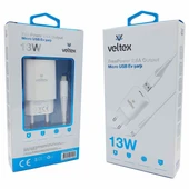 13W 2.6A Micro Şarj Aleti Veltex VTX002 - 2