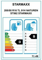 Starmaxx 205/55 R16 91H Nature ST562 Yaz Lastiği 2024 Üretim - 2