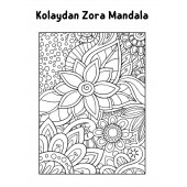 Kolaydan Zora Mandala (Çiçekli Mandala) - 2