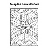 Kolaydan Zora Mandala (Çiçekli Mandala) - 4