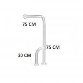 Hasta Engelli Yerden Duvara Döner Ayaklı Tutunma Barı Paslanmaz - 2