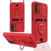 Xiaomi Redmi 9T Kılıf Zuma Kartvizitli İpli Silikon Kılıf - 2