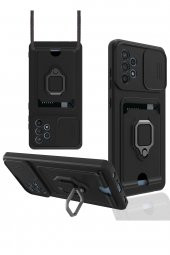 Samsung Galaxy A72 Kılıf Zuma Kartvizitli İpli Silikon Kılıf thumbnail 1