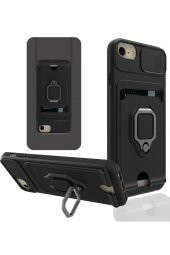 iPhone SE 2020 Kılıf Zuma Kartvizitli İpli Silikon Kılıf thumbnail 1