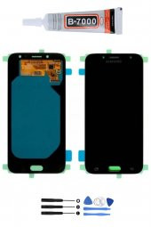 SAMSUNG GALAXY J7 PRO J730 SM-J730F LCD EKRAN DOKUNMATİK FULL SET HEDİYELİ SİYAH RENK - 1