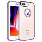 Apple iPhone 8 Plus Kılıf Kamera Korumalı Logo Gösteren Zore Omega Kapak - 2