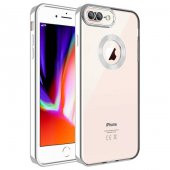 Apple iPhone 8 Plus Kılıf Kamera Korumalı Logo Gösteren Zore Omega Kapak - 7