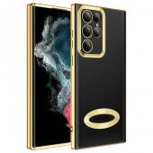 Galaxy S22 Ultra Kılıf Kamera Korumalı Logo Gösteren Zore Omega Kapak - 5