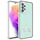 Galaxy A73 Kılıf Kamera Korumalı Logo Gösteren Zore Omega Kapak - 5