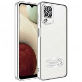 Galaxy M12 Kılıf Kamera Korumalı Logo Gösteren Zore Omega Kapak - 6