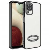 Galaxy M12 Kılıf Kamera Korumalı Logo Gösteren Zore Omega Kapak - 7