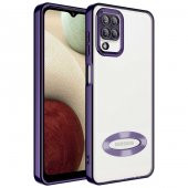 Galaxy M12 Kılıf Kamera Korumalı Logo Gösteren Zore Omega Kapak - 9