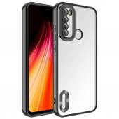 Xiaomi Redmi Note 8 Kılıf Kamera Korumalı Logo Gösteren Zore Omega Kapak - 3