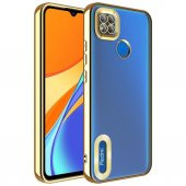Xiaomi Redmi 9C Kılıf Kamera Korumalı Logo Gösteren Zore Omega Kapak - 7