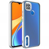 Xiaomi Redmi 9C Kılıf Kamera Korumalı Logo Gösteren Zore Omega Kapak - 8