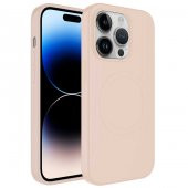 Apple iPhone 14 Pro Kılıf Magsafe Wireless Şarj Özellikli Pastel Renk Silikon Zore Plas Kapak - 10