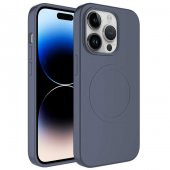Apple iPhone 14 Pro Kılıf Magsafe Wireless Şarj Özellikli Pastel Renk Silikon Zore Plas Kapak - 12
