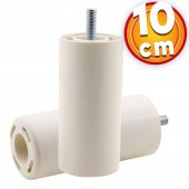 Gizli Mobilya Kanepe Sehpa TV Ünitesi Koltuk Orta Destek Ayağı 10 cm Beyaz Baza Ayak thumbnail 1