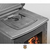 Soba Erendemir Pik Ayaklı Turbo Döküm Siyah Şömine Em803D-P - 2