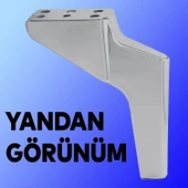 Logan Lüks Mobilya Kanepe Sehpa Tv Ünitesi Koltuk Ayağı 16 Cm Krom Baza Ayakları thumbnail 7