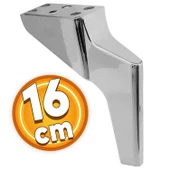 Logan Lüks Mobilya Kanepe Sehpa Tv Ünitesi Koltuk Ayağı 16 Cm Krom Baza Ayakları thumbnail 1