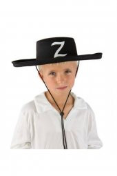 Z Logolu Çocuk Boy Bağcıklı Zorro Şapkası - 1