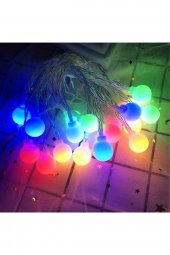 3m 20 Led Beyaz Top Rgb Işık Pilli 2 Kademeli - 1