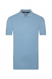 Bol Kesim Polo Yaka Gri Erkek Tişört thumbnail 3