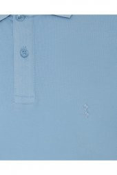 Bol Kesim Polo Yaka Gri Erkek Tişört thumbnail 4