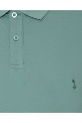 Bol Kesim Polo Yaka Gri Erkek Tişört thumbnail 8