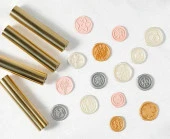 Boş Mum Mühürü Pirinç Silindir Sütun Damga 15x60mm - 4