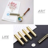 Boş Mum Mühürü Pirinç Silindir Sütun Damga 15x60mm - 7