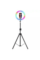 Ring Light Led 10 Inch Rgb Gökkuşağı Efektli Rainbow Ring Led Light thumbnail 3