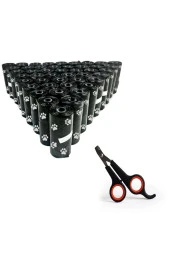 12 Rulo 180 Parça Poşet Içerir Köpek Kaka Poşeti Dışkı Torbası Ve Evcil Hayvan Tırnak Makası Hediye thumbnail 3